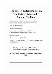 The Duke s Children