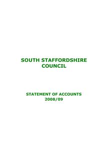 Statement of Accounts 2008-09 Audit Committee Fina