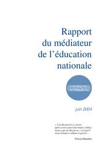Rapport du Médiateur de l éducation nationale : année 2003