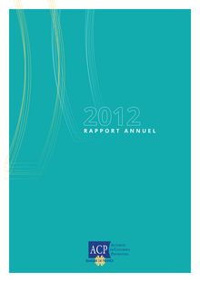 Le rapport annuel de l’autorité de contrôle prudentiel du secteur des banques et des assurances