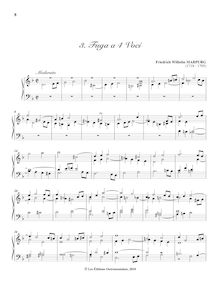 Partition , Fuga a 4 Voci (D minor), Fughe e Capricci, Op.1, F major