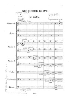 Partition complète, Nordic  No.1, Op.22, C major, Hamerik, Asger