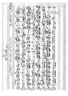 Partition complète, Sonata en Sol min. per flauto dritto e basso