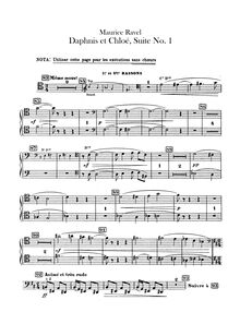 Partition bassons - alternate parties to substitute pour chœur, Daphnis et Chloé  No.1