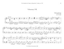 Partition Voluntary VII en D minor, Ten Bénévoles pour pour orgue ou clavecin