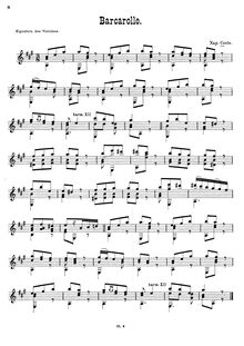 Partition No.1, 14 Pièces pour la Guitare, Op.51, Coste, Napoléon