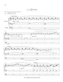 Partition , Offertoire - (Élévation), Petite méthode d’orgue, Tournemire, Charles