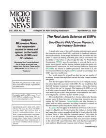 Microwave News: The Real Junk Science of EMFs