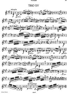 Partition de violon, 3 Piano Trios, Hob.XV:9-10 (Op.27) par Joseph Haydn