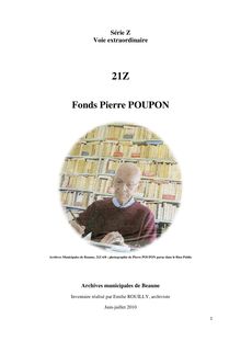 21 Z - Fonds Pierre POUPON