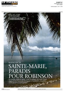 Sainte-Marie, paradis pour Robinson Le Figaro Magazine - SAINTE ...