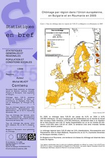 Chômage par région dans lâ€™Union européenne, en Bulgarie et en Roumanie en 2005