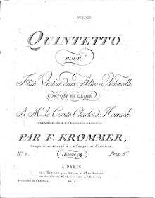 Partition viole de gambe 2, quintette pour flûte et cordes, Op.94