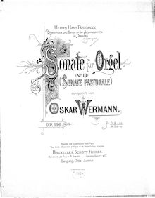 Partition complète, Sonate pastorale, D, Wermann, Oskar