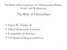 U.S. Federal Public Policies for Innovative Start-ups
