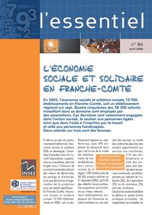 L économie  sociale et solidaire en Franche-Comté