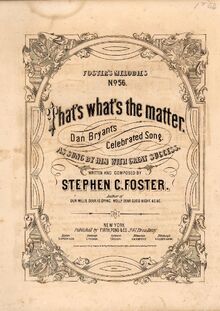 Partition complète, That s What s pour Matter, Foster, Stephen