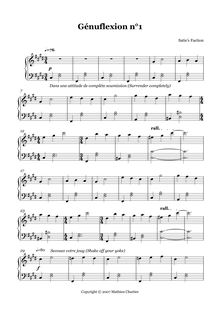 Partition complète, Génuflexion n°1, C# minor, Chartier, Mathieu