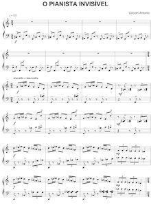 Partition p.1,2,3, O pianista invisivel, Antonio, Lincoln