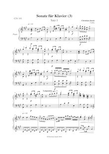 Partition , ♩=140, Piano Sonata No.3 en A major, Klaviersonate Nr. 3