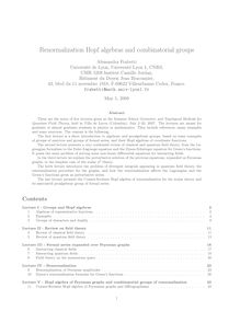 Renormalization Hopf algebras and combinatorial groups