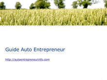 Guide Auto Entrepreneur