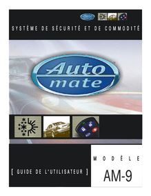 Notice Système de voiture sécurité Automate  AM9