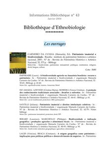 Informations Bibliothèque n° 42