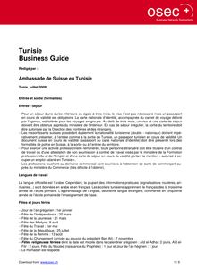 Tunisie Business Guide
