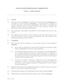 Charter - Audit Committee  version 8  Crystallex  April 16 …