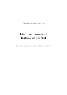 Partition complète, Litaniae Lauretanae, Litany of Loreto, Beischer-Matyó, Tamás
