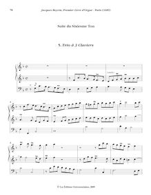 Partition , Trio à 3 Claviers, Oeuvres complètes d orgue, Boyvin, Jacques