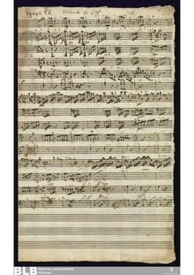 Partition complète, Sinfonia en A major, MWV 7.95, A major, Molter, Johann Melchior