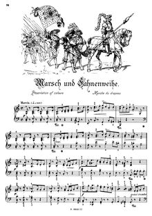 Partition , Marsch und Fahnenweihe - Presentation of colours - Marche du drapeau, Musikalisches Bilderbuch, Op.41