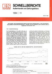 SCHNELLBERICHTE Außenhandel und Zahlungsbilanz. 1994 11