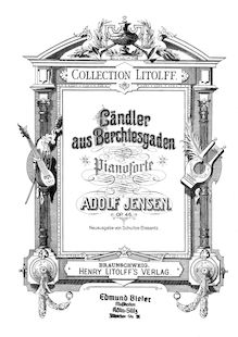 Partition complète, Ländler aus Berchtesgaden, Sommer 1873. (In 2 Books/Hefte.) par Adolf Jensen