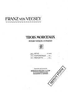 Partition de piano, 3 Morceaux, Trois Morceaux (1912)