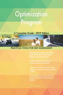 Optimization Program A Complete Guide - 2019 Edition