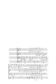 Partition , Gaudeat terra, 3 voix (2 canti e alto) o (2 tenores e basso), Sentimenti devoti espressi con la musica di due, e tre voci [...] libro secondo, Op.6