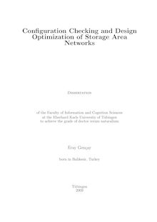 Configuration checking and design optimization of storage area networks [Elektronische Ressource] / Eray Gençay