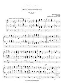 Partition Skizze No.2 en C major, 4 Skizzen für den Pedalflügel, Op.58