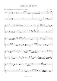 Partition aigu enregistrement  1-2, 6 violon sonates, 6 Sonaten für Clavier und Violine