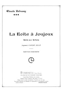 Partition Orchestral score, complete, La Boîte à Joujoux, The Toybox