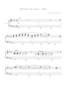 Partition complète, Prelude pour Piano, Musa, Isida, Kazue Rockzaemon