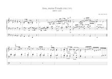 Partition , Jesu, meine Freude, BWV 1105, pour Neumeister Collection, BWV 1090-1120