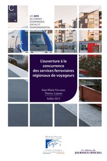L ouverture à la concurrence des services ferroviaires régionaux de voyageurs