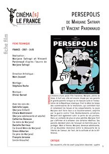 Persepolis de Marjane Satrapi et Vincent Paronnaud