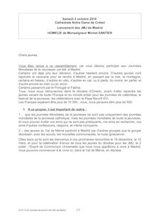 2010.10.02 Homélie Cathédrale lancement JMJ.pdf - Diocèse de Créteil
