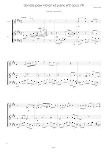 Partition , Andante, violon Sonata No.2, Plante, Cyril par Cyril Plante