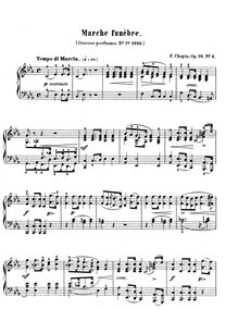 Partition complète, Tempio di marcia  par Frédéric Chopin